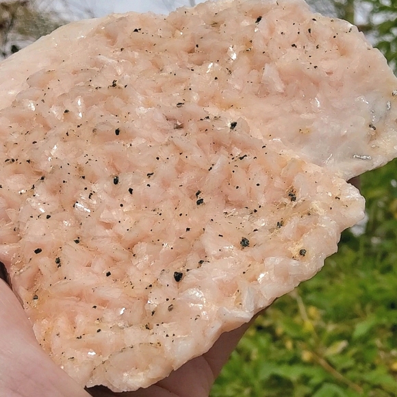 Icy Pink Peach Display Dolomite w/ Chalcopyrite Specimen--Collector's Quality - Picture 15 of 17